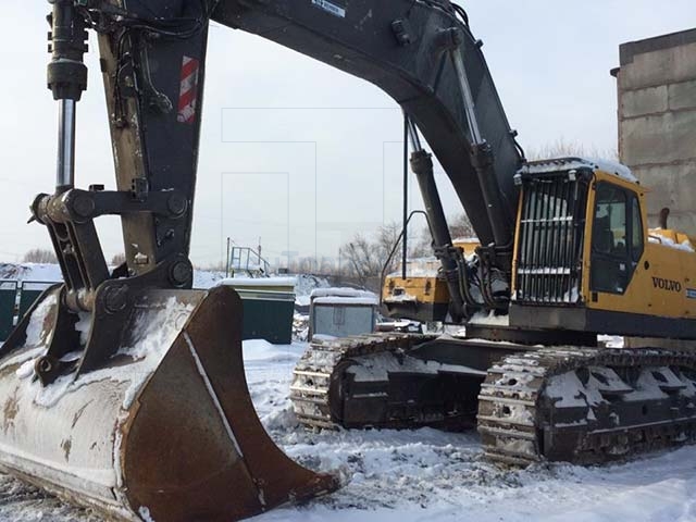  Volvo EC700B LC 2016 г.в. зимой